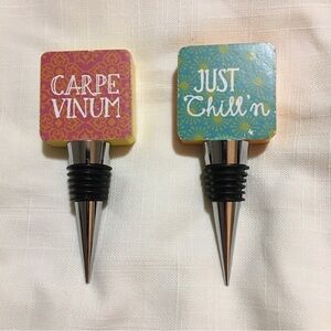 Decorative Wine Bottle Stoppers - Multicolor Set